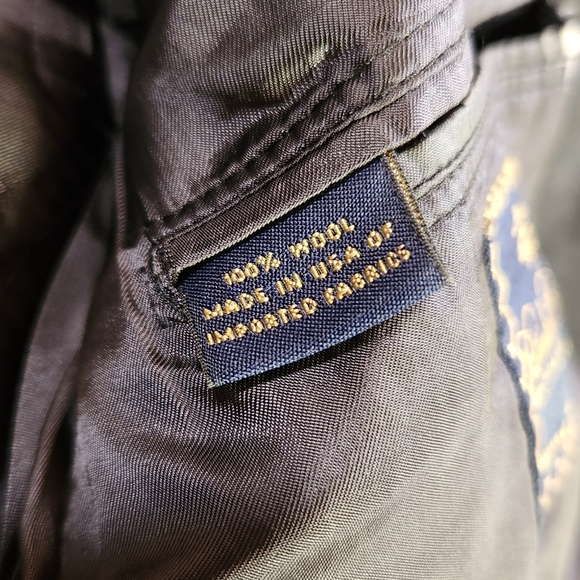 Brooks Brothers Brooksease Mens 40R Blazer Suit Jacket Sport Coat Gray 100% Wool - Picture 5 of 10